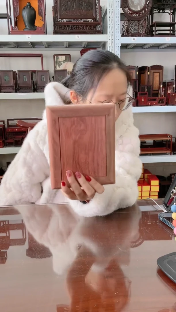 【闪购商品】大果紫檀（缅甸花梨）长方底座16*13    15