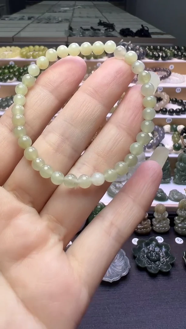 未镶嵌手串和田玉59号链接卡5mm