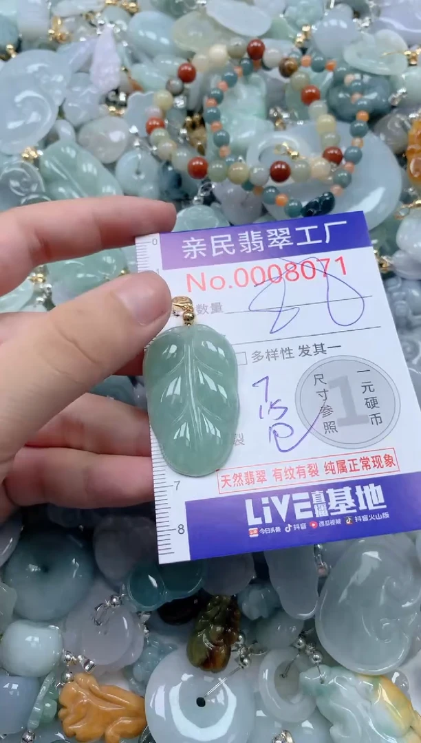 翡翠未镶嵌颈饰8071
