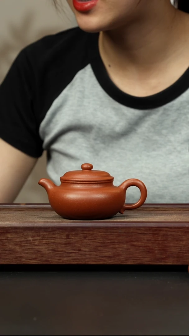 紫砂茶壶超矿标红降坡 仿古