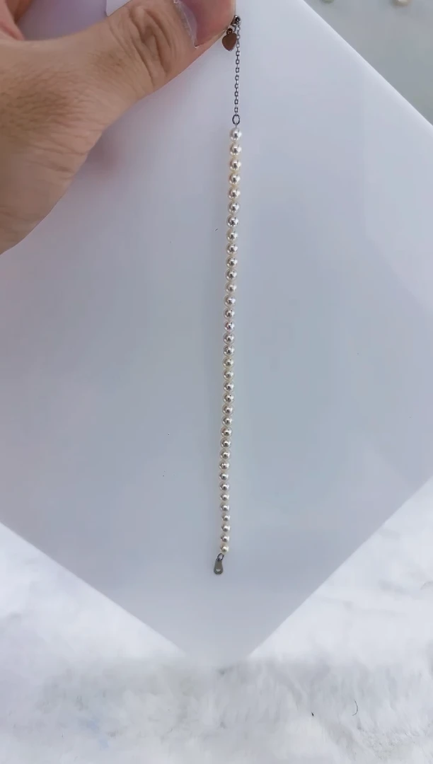 未镶嵌淡水珍珠DA珍珠手链4-5  b362