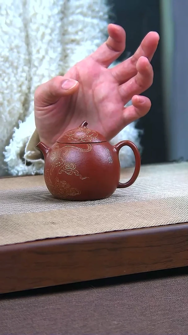 茶壶紫砂原矿朱泥小安然