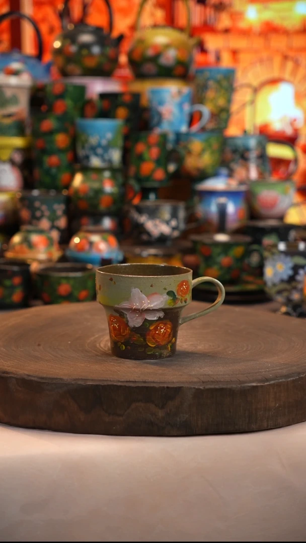 油画   釉下彩   杯子