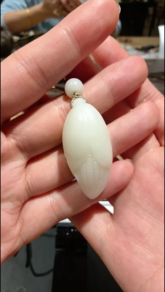 项圈未镶嵌和田玉（白玉）玉米