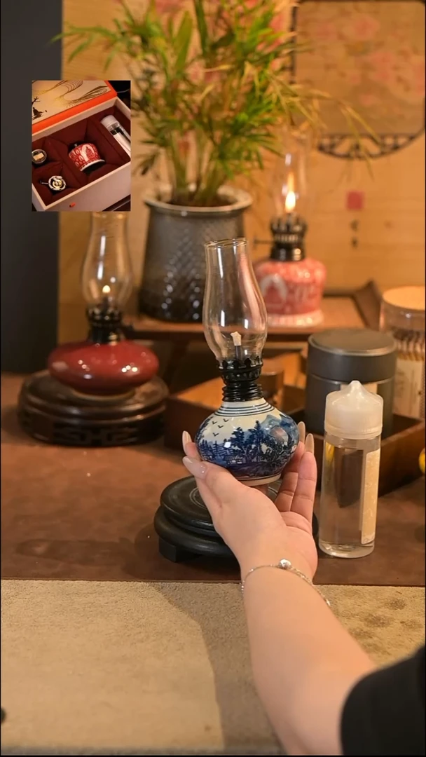 景德镇陶瓷香薰灯摆件