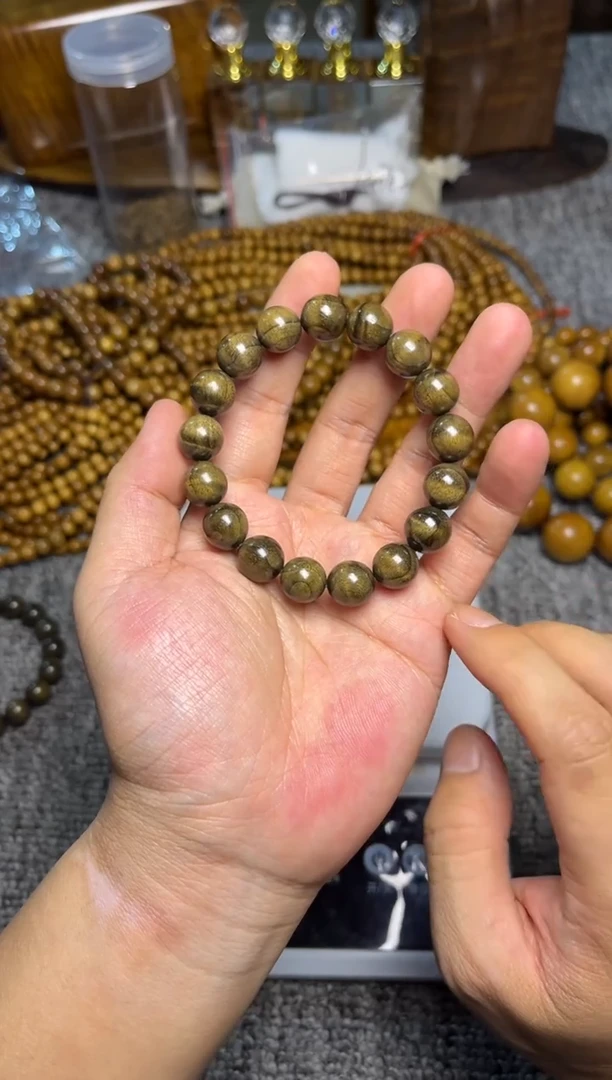 阴沉木手串/手链1.2水波纹128