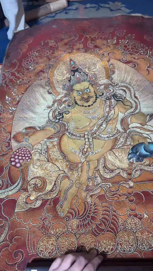 卷轴画龙妹的唐卡tk16