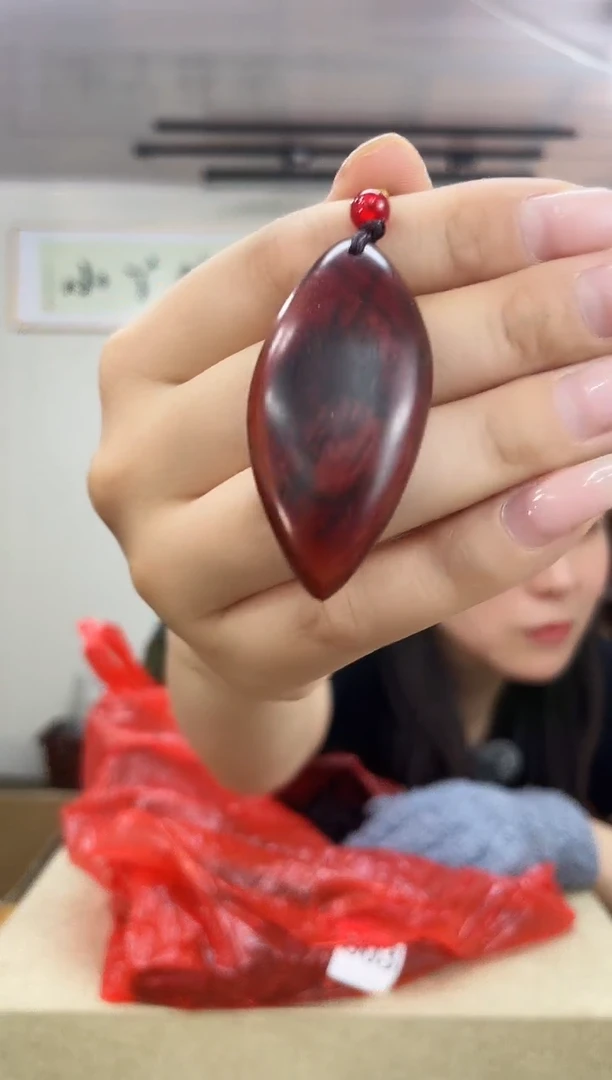 803小叶紫檀挂件木木不挑款