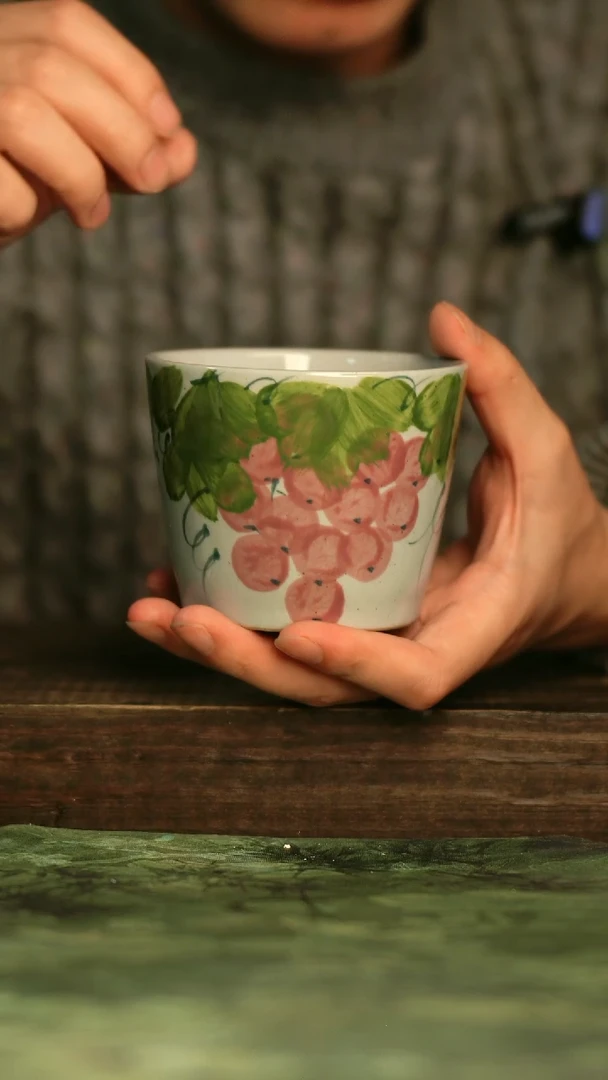 瓷器青诗集手工手绘瓷器