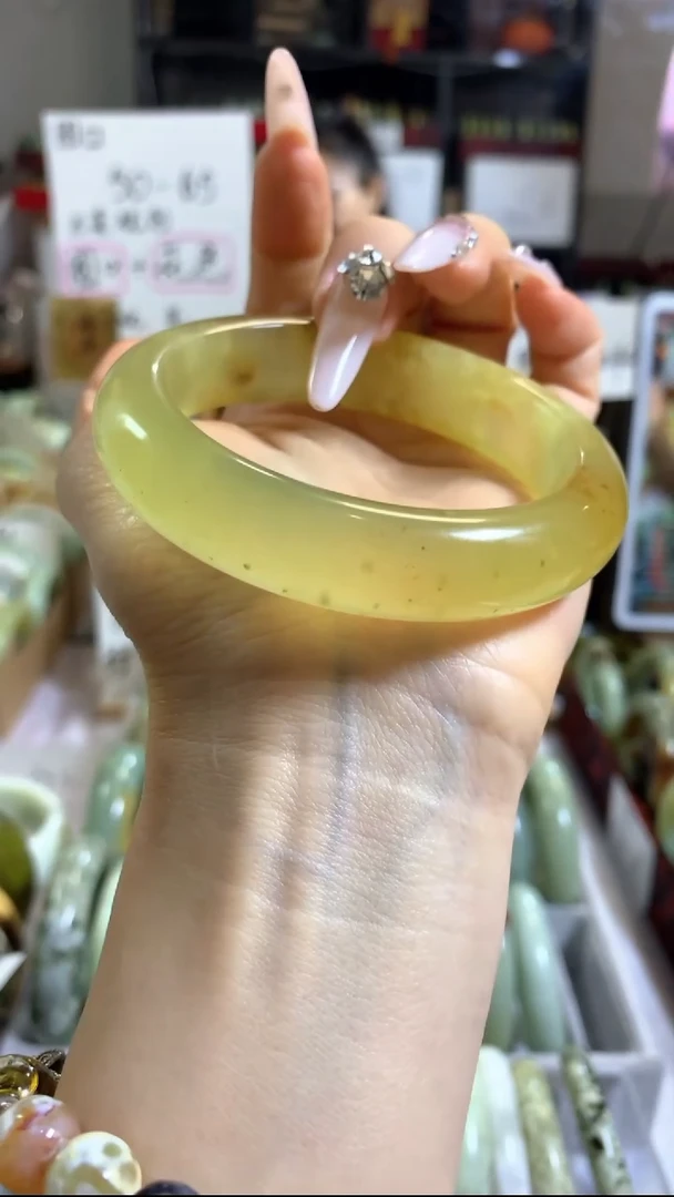 未镶嵌岫玉手镯32 58+