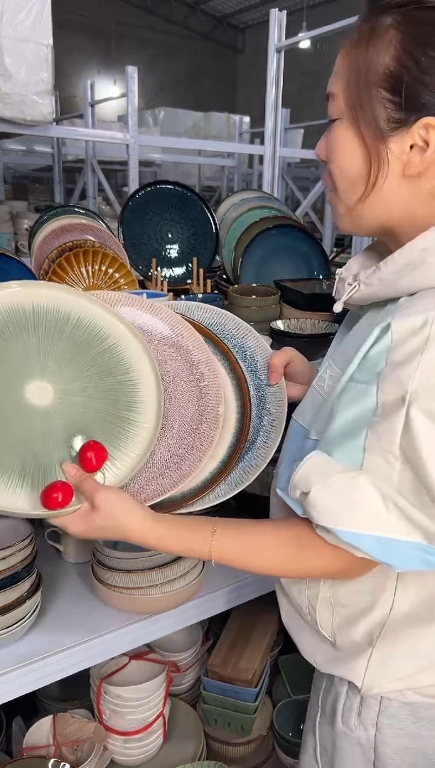 陶瓷外贸尾货瑕疵满20包邮X4大盘10.5英寸27厘米左右