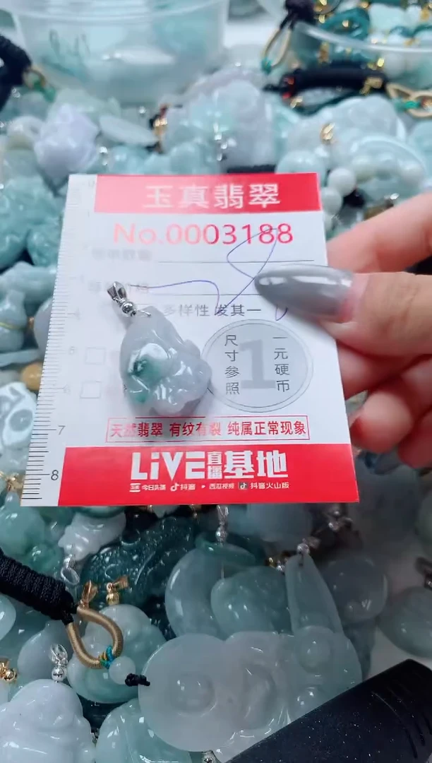 吊坠(不含链)未镶嵌翡翠3188