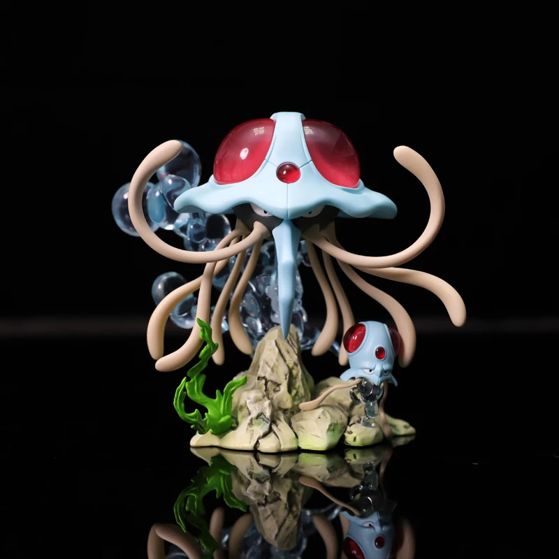 现货 复刻pika 精灵宝可梦图鉴 毒刺水母进化组 手办模型雕像