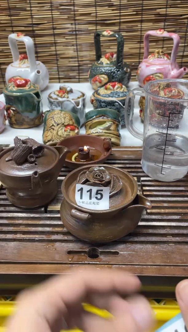 【闪购商品】杯115精美粗陶手工柴烧