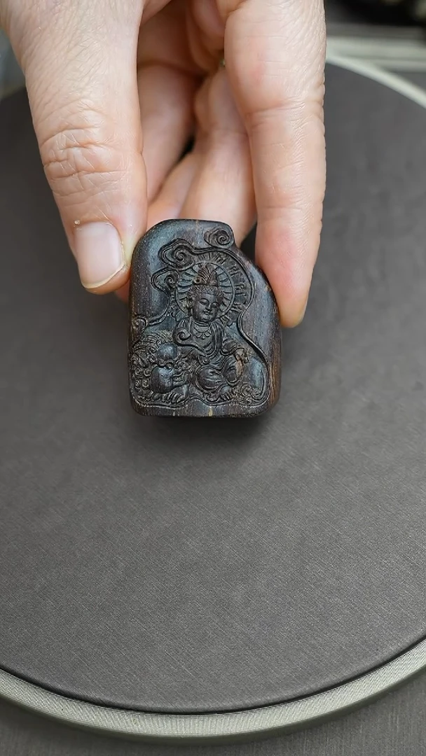 吊坠沉香沉水越南惠安文殊菩萨宝宝佛10.8克