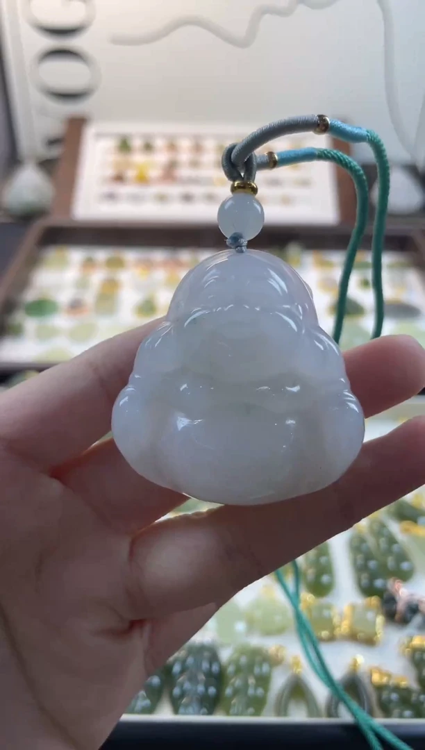 吊坠(不含链)合金石英质玉天山翠宽43mm