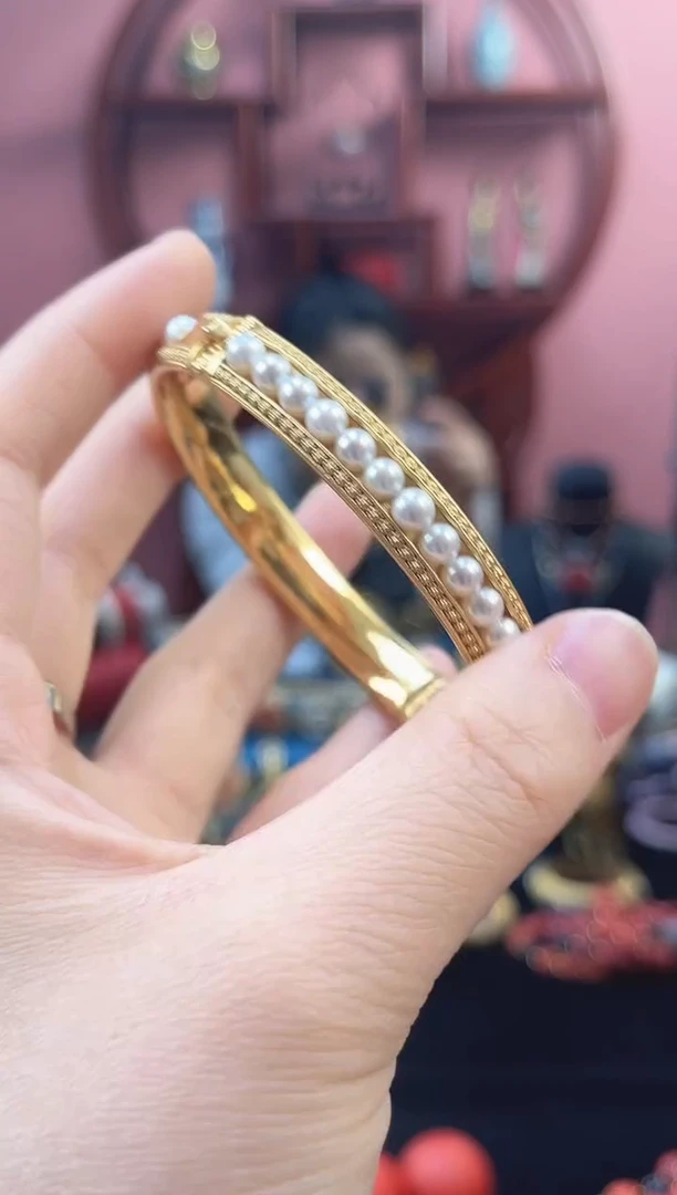 非遗花丝镶嵌 手镯 58