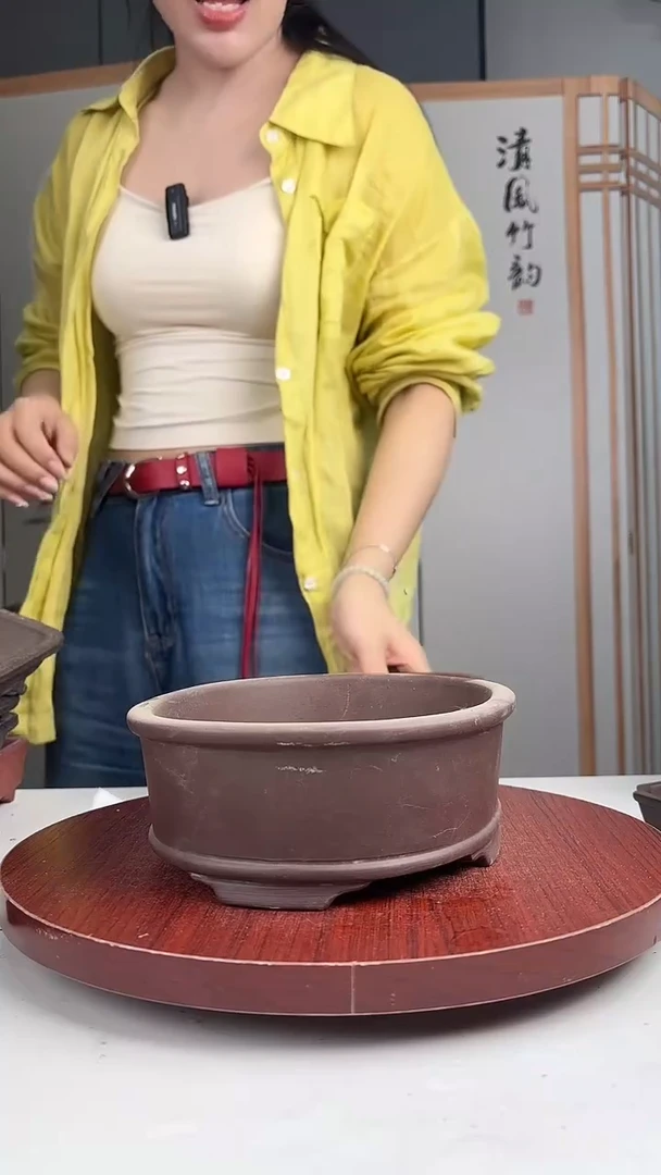 紫砂花盆 浅草紫砂花盆