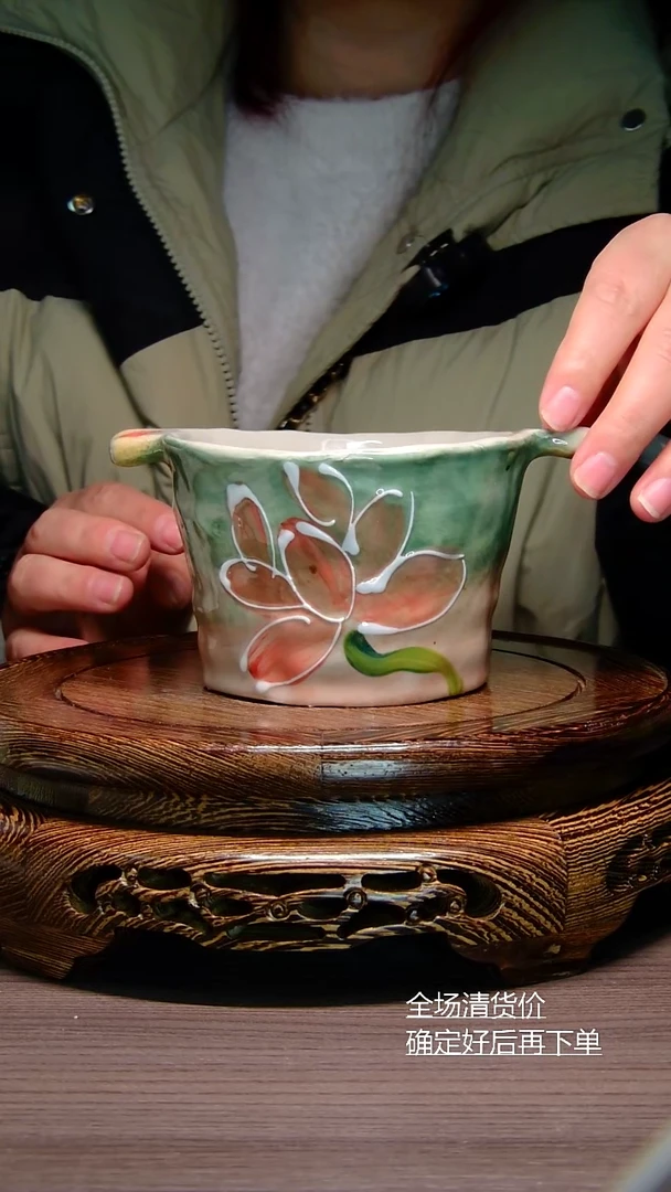 【闪购商品】摆件纯手工手绘杯子景德镇
