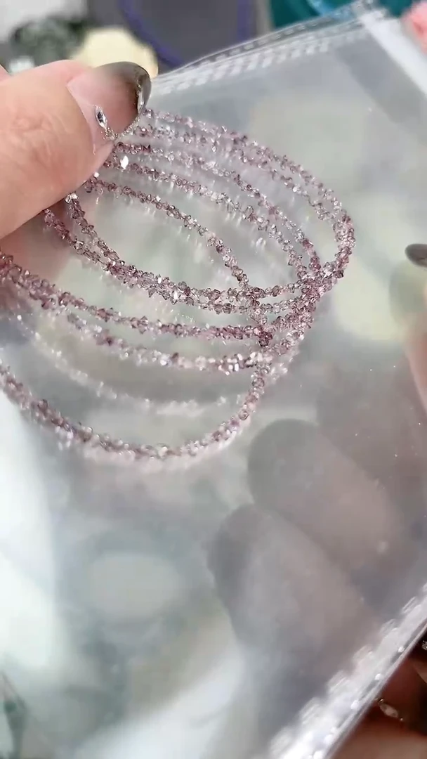 【闪购商品】钻石手链银S925镶嵌普罗旺斯紫99