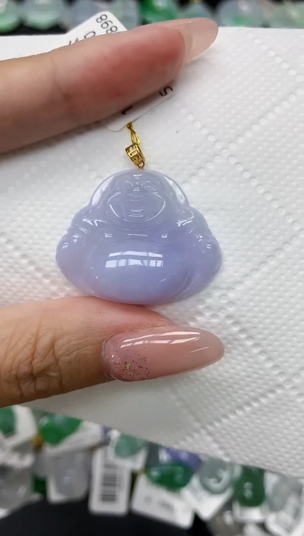 颈饰18K金镶嵌翡翠1111111111