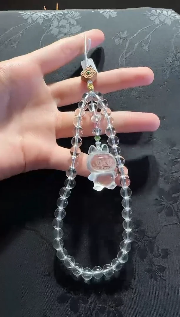 未镶嵌手串水晶拉布布款