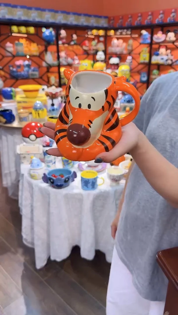 瓷片@@跳跳虎杯子陶瓷杯