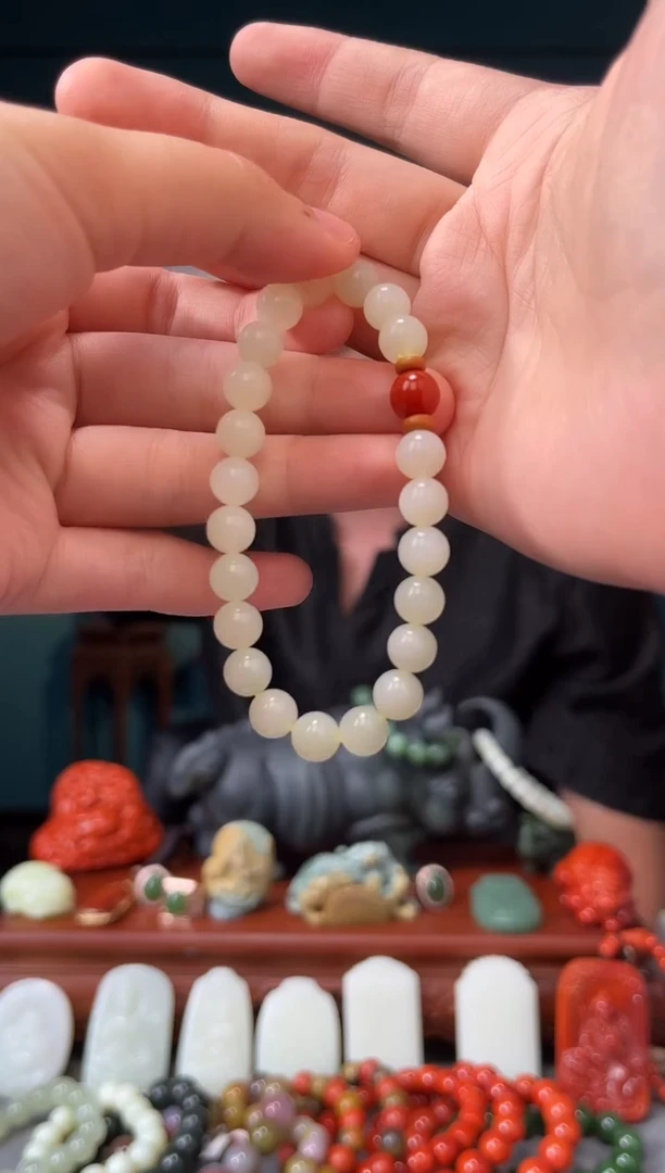 和田玉未镶嵌颈饰手串7+