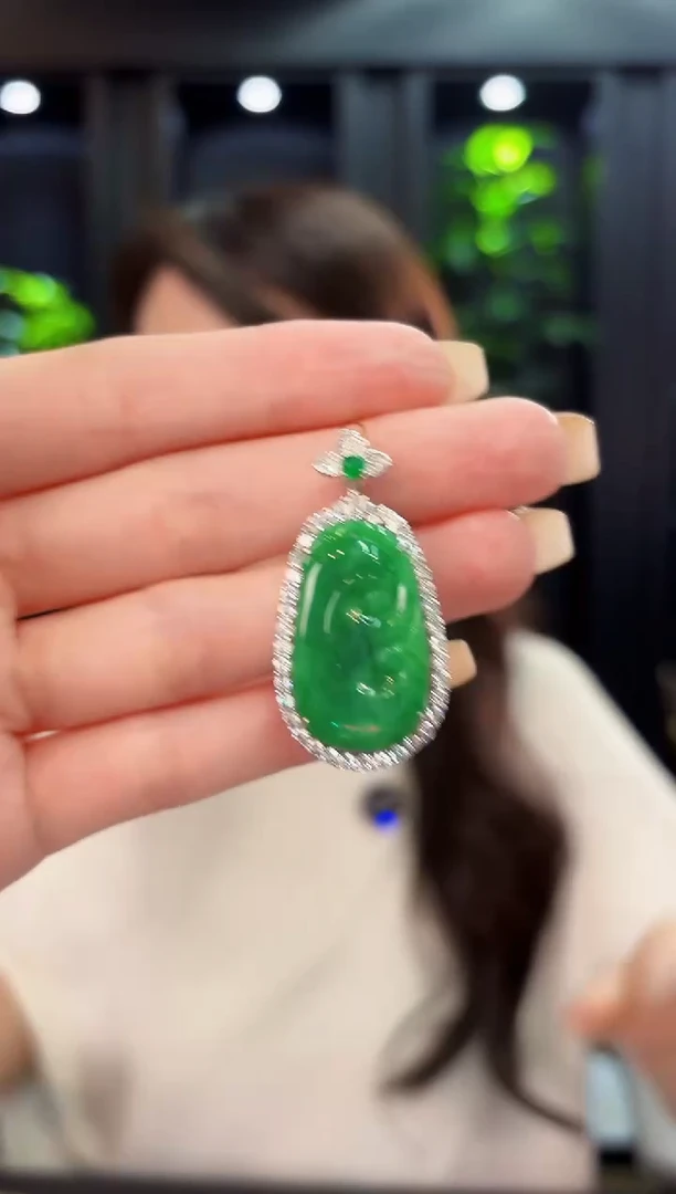 翡翠未镶嵌吊坠(不含链) 缅料A货/支持复检/一件