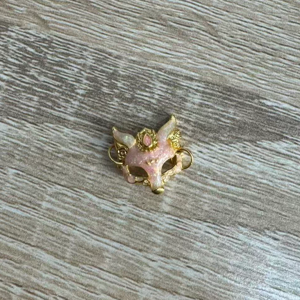 足金999狐狸面具配件