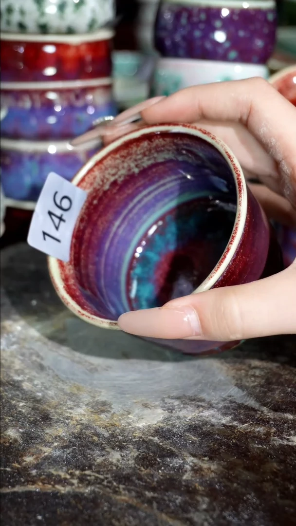 摆件精品窑变钧瓷茶器