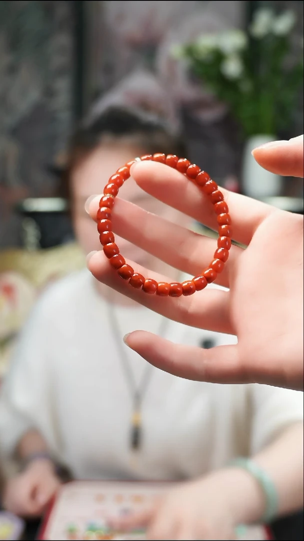 未镶嵌手串南红玛瑙手串