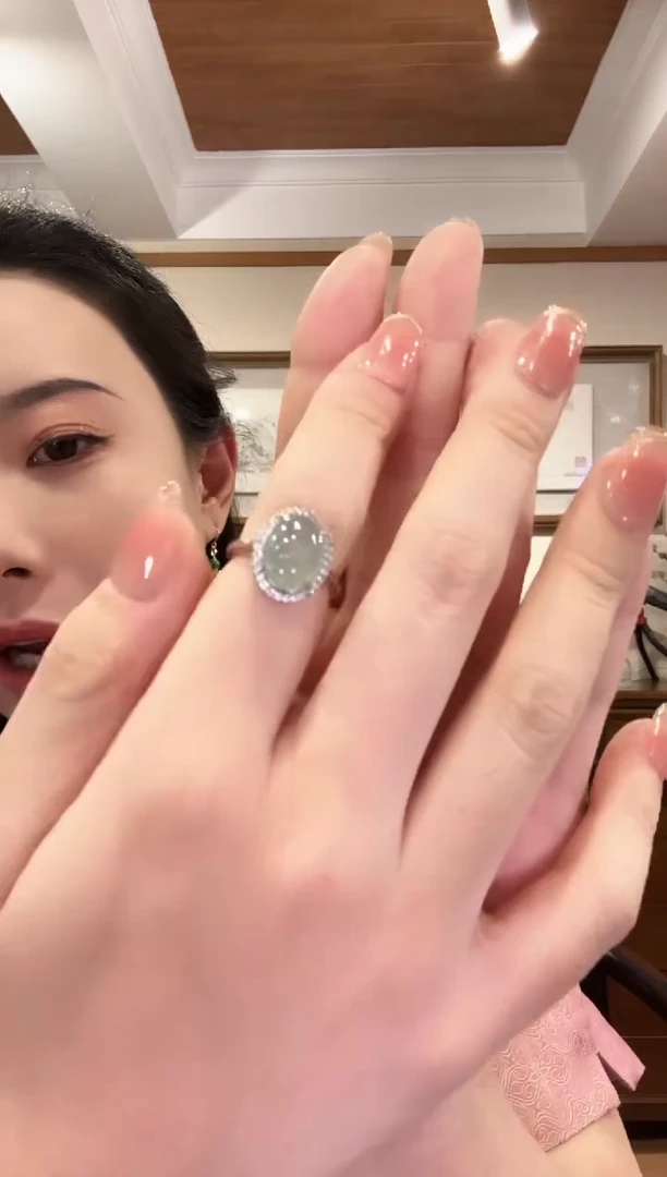 翡翠银S925镶嵌颈饰国风