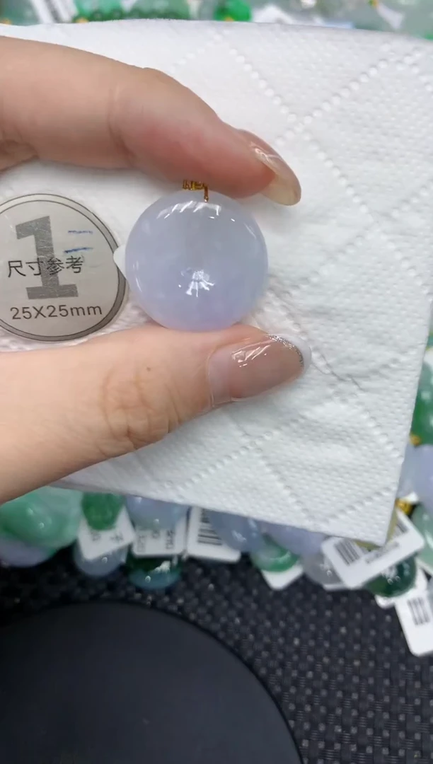 颈饰18K金镶嵌翡翠111111111