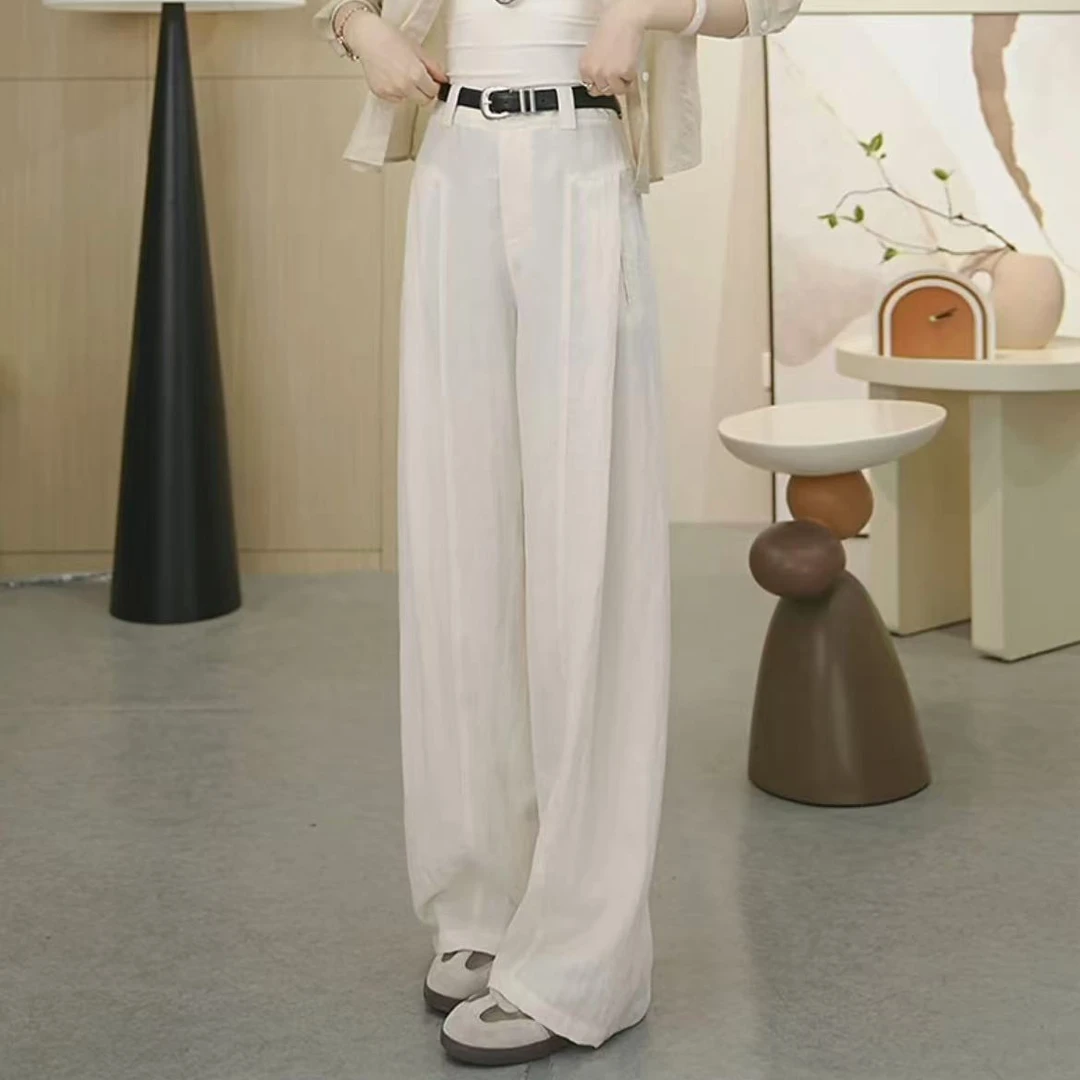 【呼吸裤】薄款风琴裤~夏季新款休闲裤宽松显瘦凉感女裤子2559