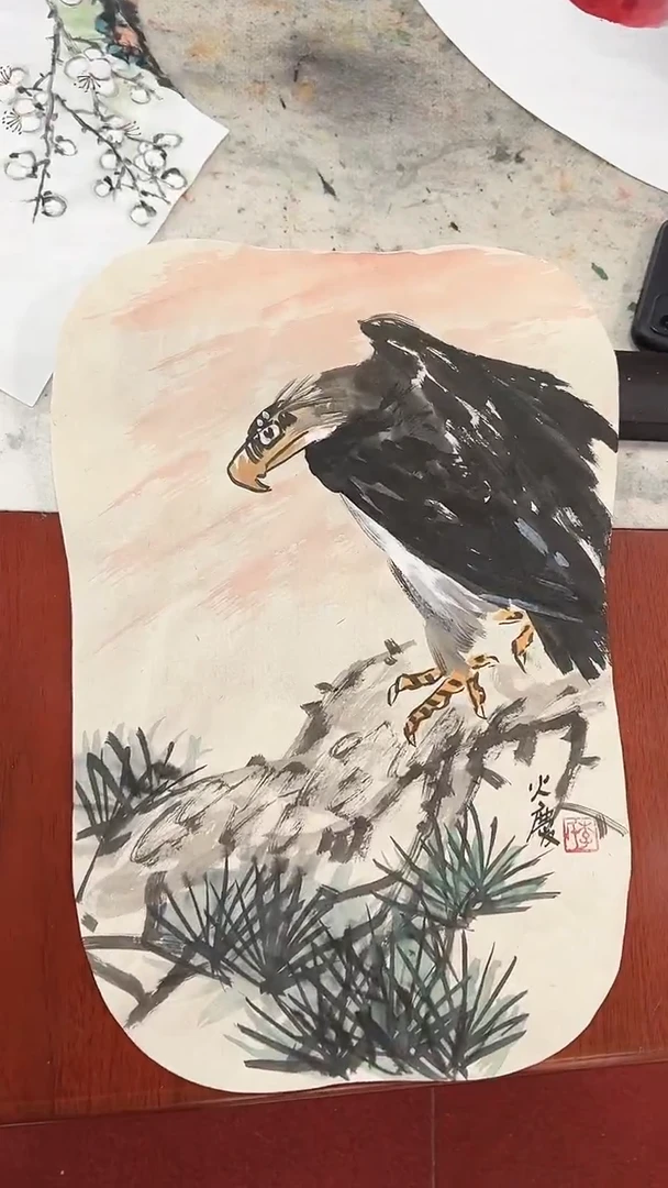 国画李火庆/国画/花鸟