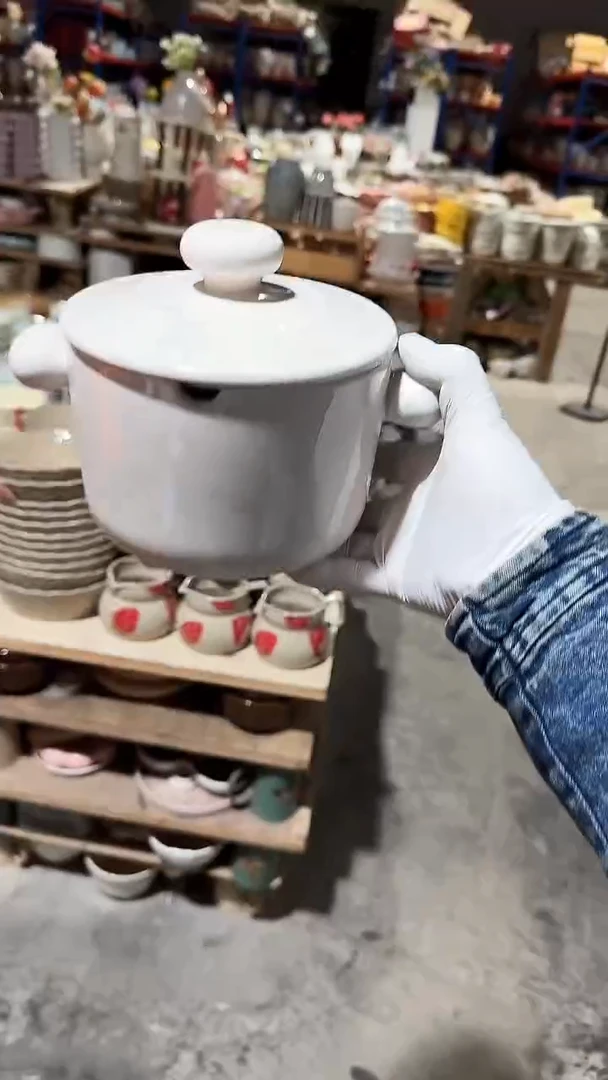 陶瓷球球带盖碗微瑕 凑满20元包邮