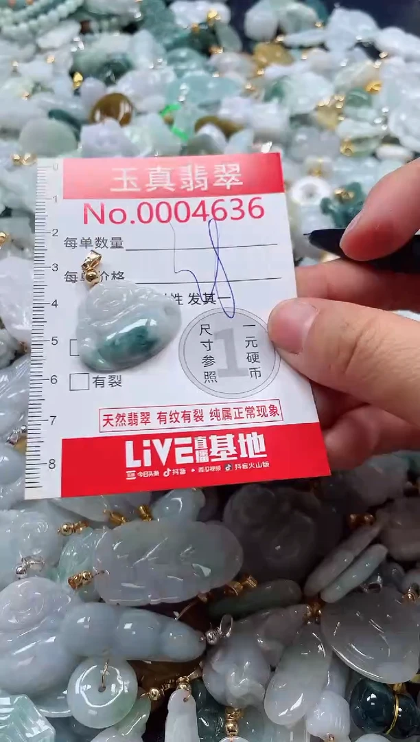 吊坠(不含链)未镶嵌翡翠4636