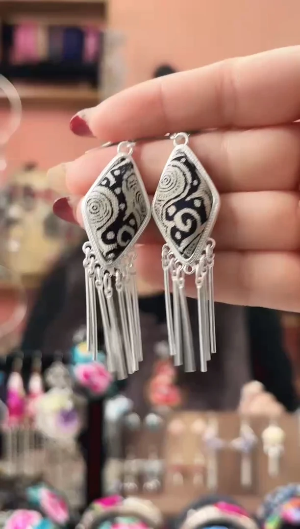 织绣艺枝独绣手工饰品100