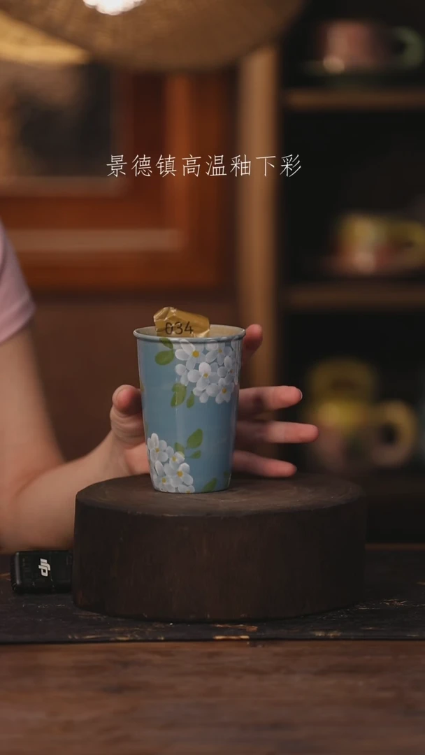 陶瓷景德镇高温釉下手绘陶瓷034
