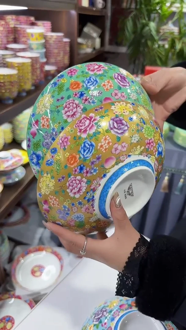 【闪购商品】瓷片8英寸元宝盘2个景德镇陶瓷