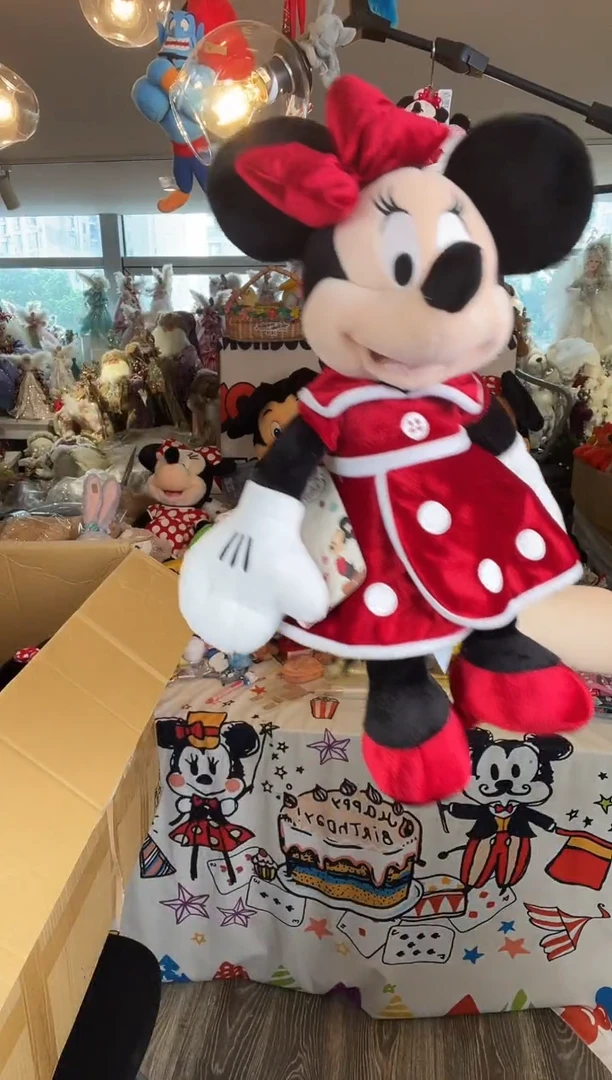 毛绒35号  红色波点裙米妮