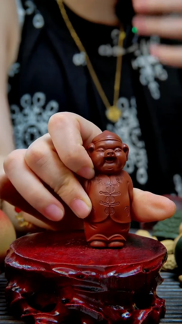 紫砂原矿紫砂茶宠摆件小猪财主