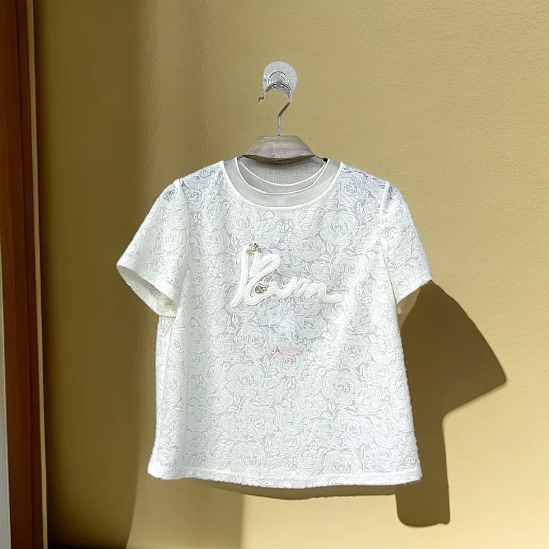 祥好服饰 圆领修身显瘦短袖T恤 b208