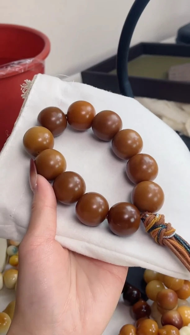 手串菩提根/象牙果a19干磨风化老料大苹果22*23mm手持