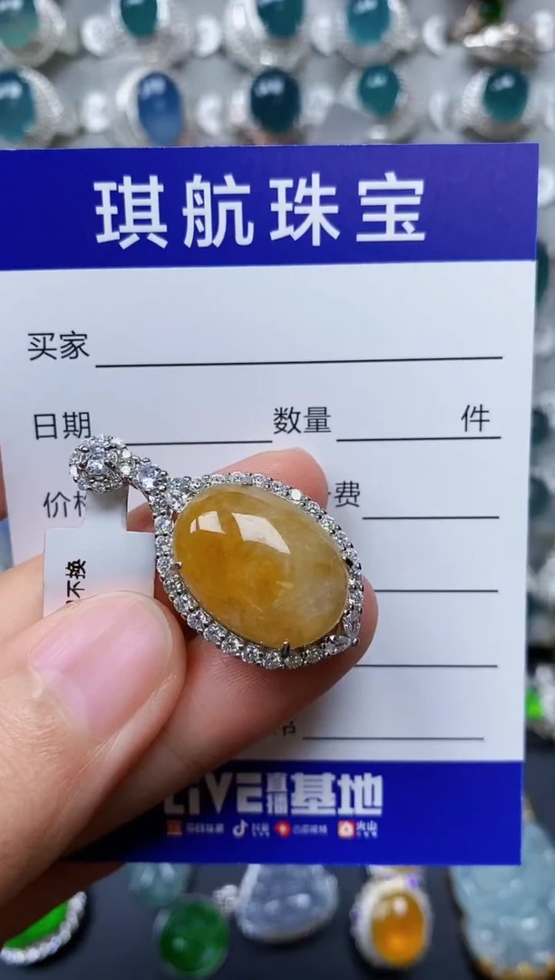 【闪购商品】翡翠颈饰银S925镶嵌0158