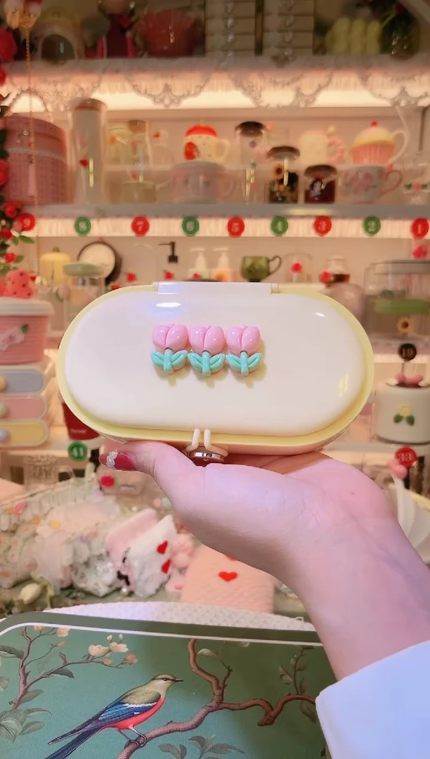 郁金香花针线盒——手工制作品质好！