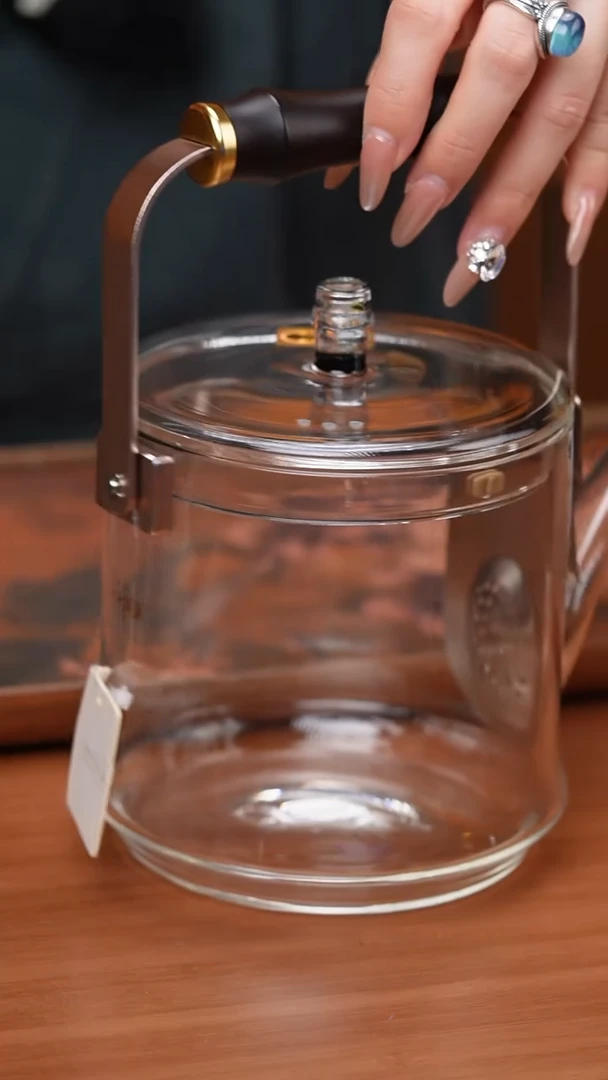 【闪购商品】禾器/透明君若壶/滤片款/紫光檀把