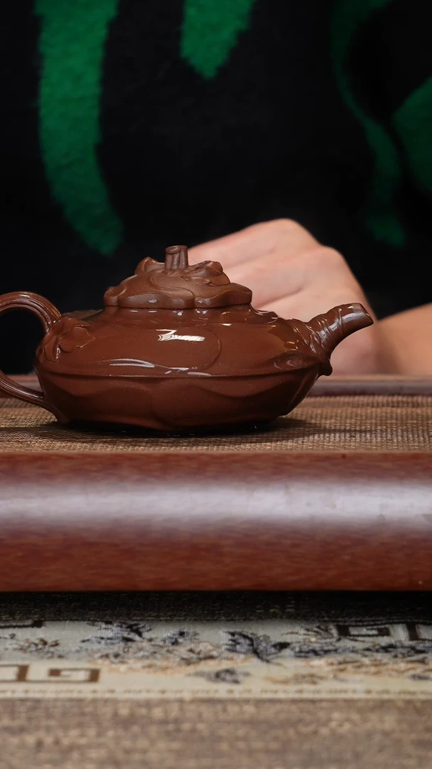 【闪购商品】紫砂茶壶2.0风卷葵底槽清半手工