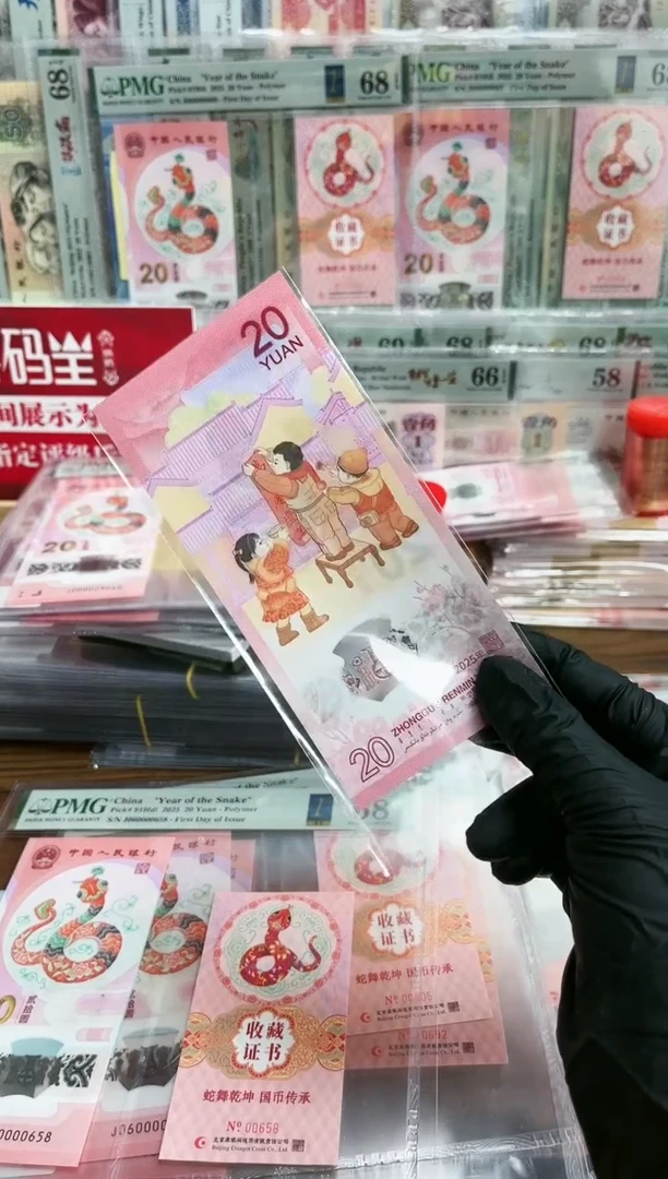 【闪购商品】塑料2025年生肖蛇钞单张不挑号红包版